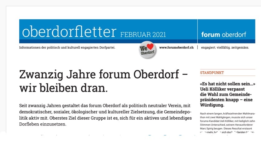 Oberdorfletter 2/21